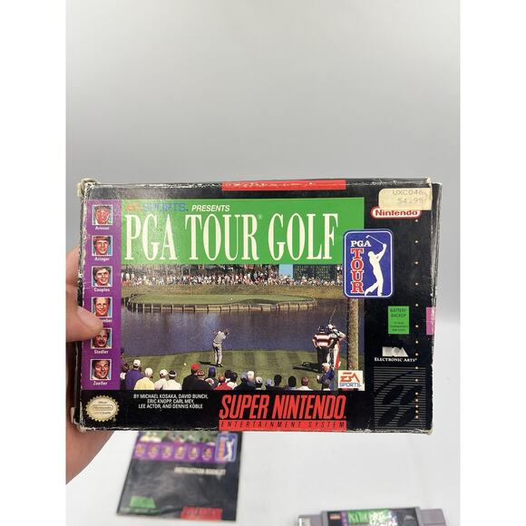 PGA Tour Golf Super Nintendo SNES Complete with Manual VTG Video Game - Picture 11 of 14